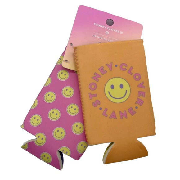 Stoney Clover Lane X Target 2pk Slim Can Drink Sleeve Pink Orange Insulated - Picture 2 of 8